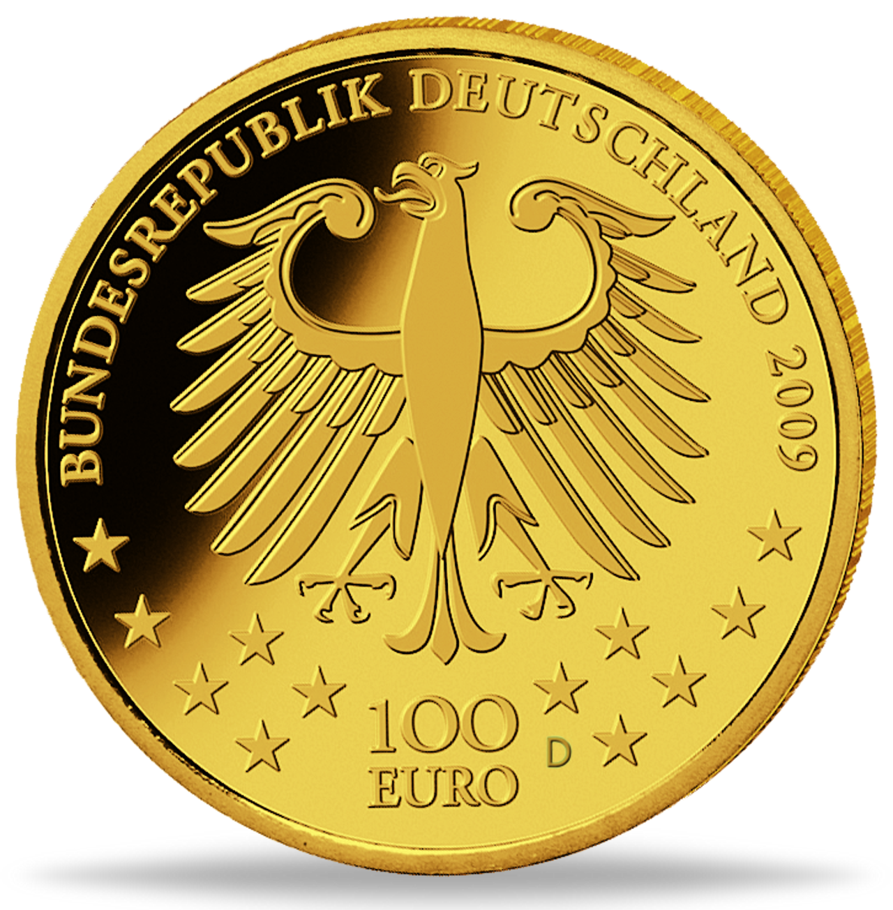 100 Goldeuro UNESCO-Weltkulturerbe Altstadt Trier Goldmünze