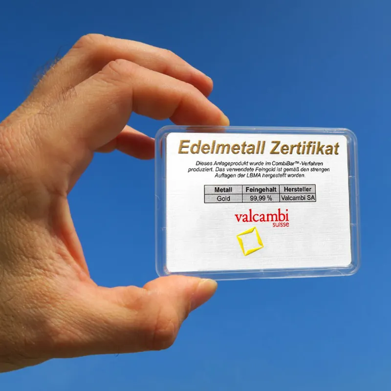 5x1g Goldtafel – Valcambi CombiBar™ 5x1g Goldtafel – Valcambi CombiBar™