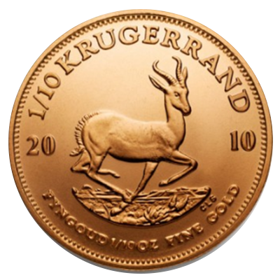 Krügerrand Goldmünze 1/10 Unze