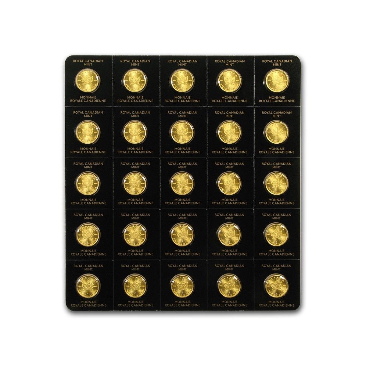 25x 1g Goldmünze Maple Leaf - Maplegram