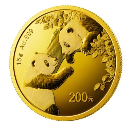 China Panda 2023 Goldmünze 15g