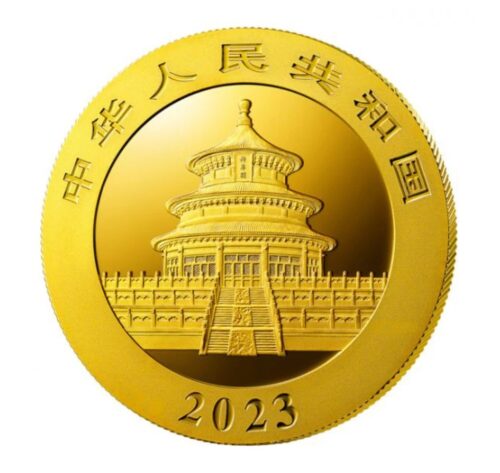 China Panda 2023 Goldmünze 15g