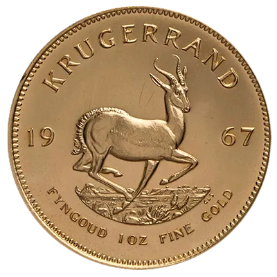 Krügerrand Goldmünze 1 Unze (Jahrgänge 1967–2017)