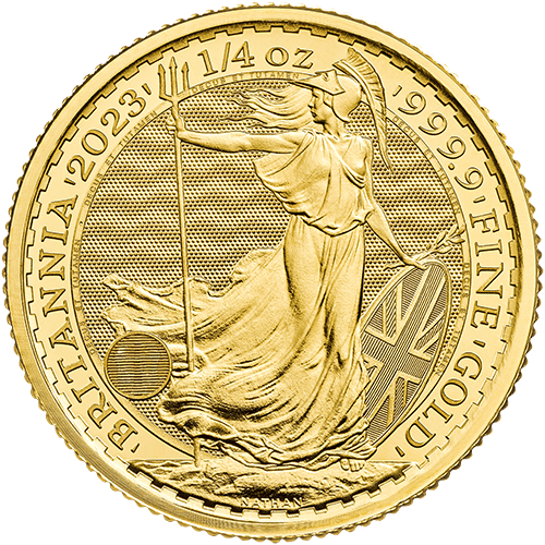 1/4 Unze Goldmünze Britannia 2023 Charles III. 