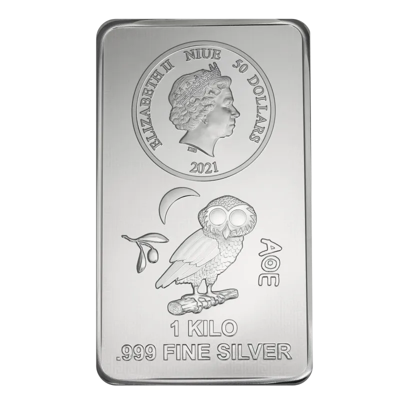 1 kg Silber Münzbarren „Eule“  - Umlaufware