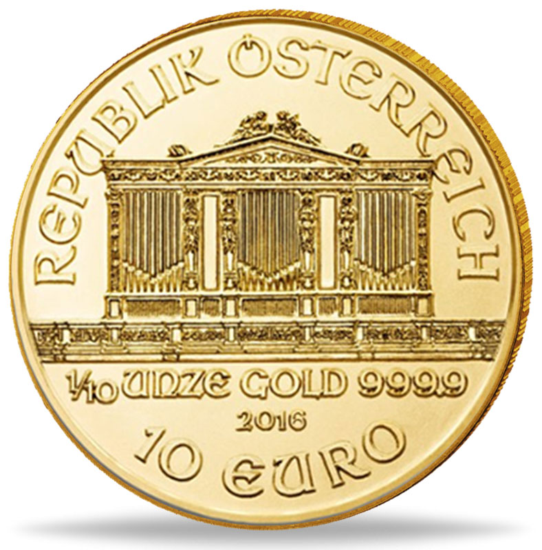 Wiener Philharmoniker Goldmünze 1/10 Unze
