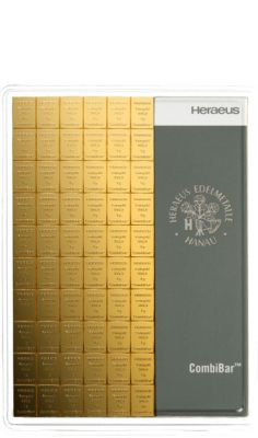 100 x 1g Gold Combibarren / Goldtafel / Tafelbarren 100 x 1g Gold Combibarren / Goldtafel / Tafelbarren