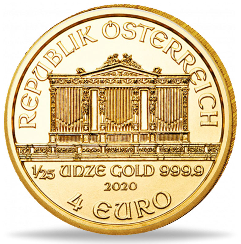 Wiener Philharmoniker Goldmünze 1/25 Unze