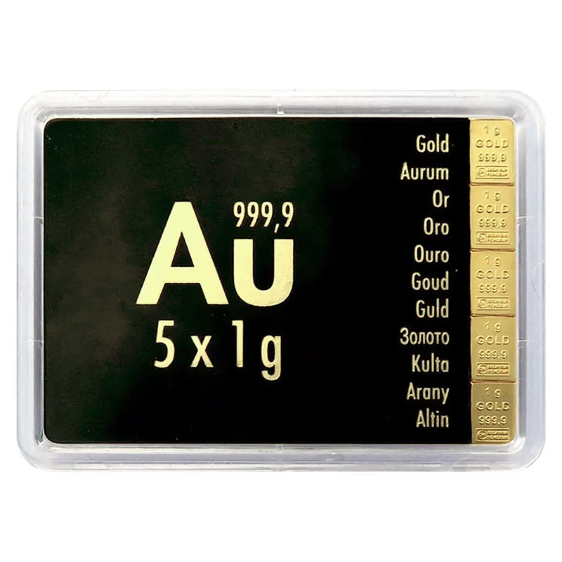 5x1g Goldtafel – Valcambi CombiBar™
