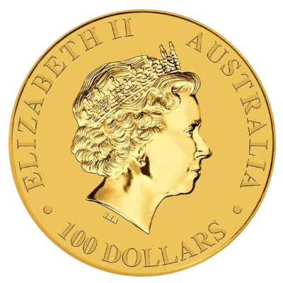 australian-kangaroo-gold-muenze-100-AUD-Elisabeth