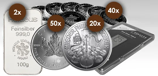 Silber Investoren-Set