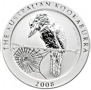 1 kg Silbermünze – Kookaburra 2008 – Umlaufware