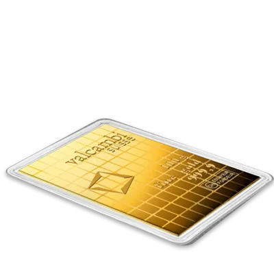 100 x 1g Gold Combibarren / Goldtafel / Tafelbarren Valcambi
