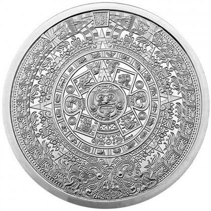 Aztekenkalender 5 Unzen Silbermünze