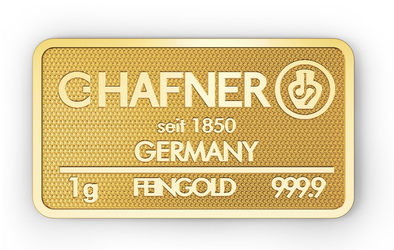 10 x 1g Goldbarren C.Hafner SmartPack 