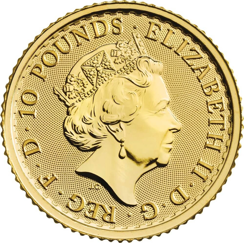 Britannia Goldmünze 1/10 oz (Queen 2021-2022)