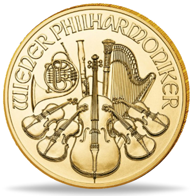 Wiener Philharmoniker Goldmünze 1/10 Unze
