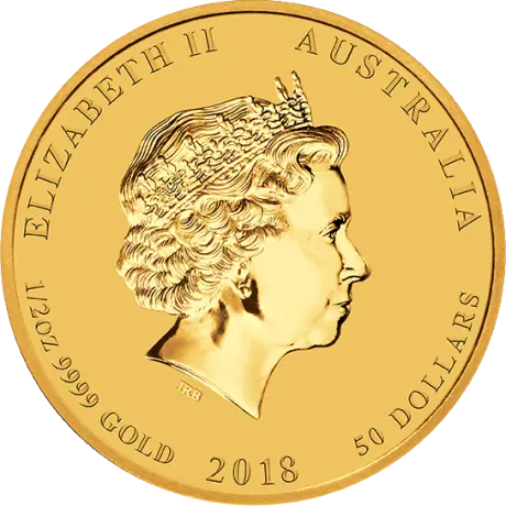 1/2 oz Goldmünze – Year of the Dog 2018 – Umlaufware