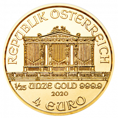 Wiener Philharmoniker Goldmünze 1/25 Unze