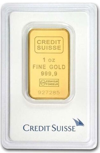 1 Unze Goldbarren Credit Suisse Umlaufwaren